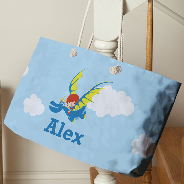 Flying a Dragon Large Rope Tote - Life Style