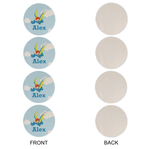 Flying a Dragon Round Linen Placemats - APPROVAL Set of 4 (single sided)