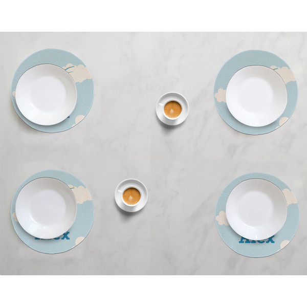 Flying a Dragon Round Linen Placemats - LIFESTYLE (set of 4)