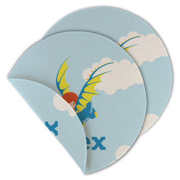Flying a Dragon Round Linen Placemats - MAIN (Double-Sided)