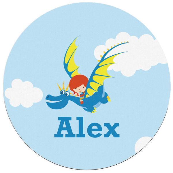 Flying a Dragon Round Mousepad - APPROVAL