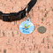 Flying a Dragon Round Pet ID Tag - Small - In Context