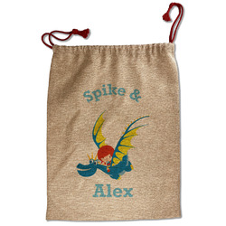 Flying a Dragon Santa Sack - Front (Personalized)