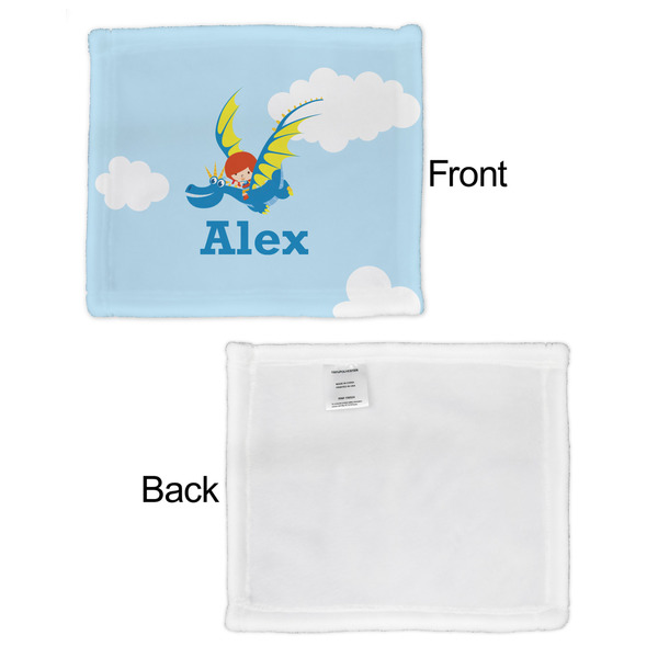 Flying a Dragon Security Blanket - Front & White Back View