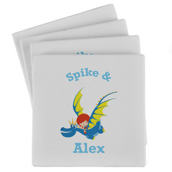 Flying a Dragon Absorbent Stone Coasters - Set of 4 (Personalized)