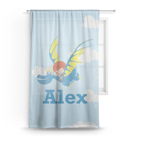 Custom Flying a Dragon Sheer Curtain (Personalized)