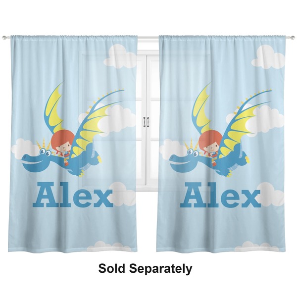 Flying a Dragon Sheer Curtains
