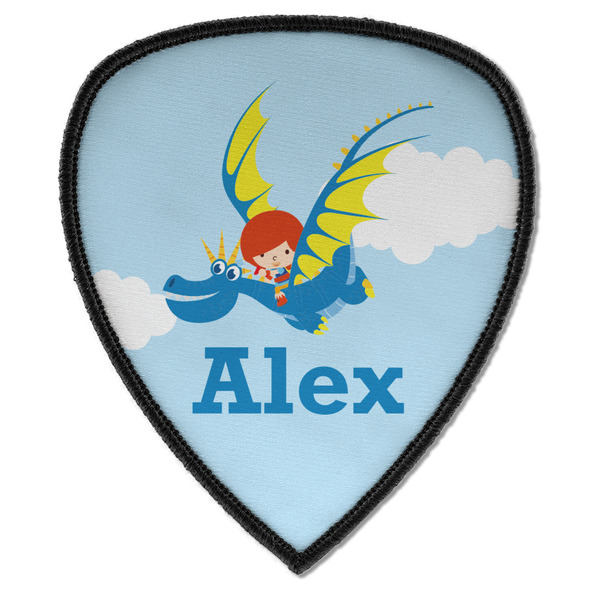 Custom Flying a Dragon Iron on Shield Patch A w/ Name or Text