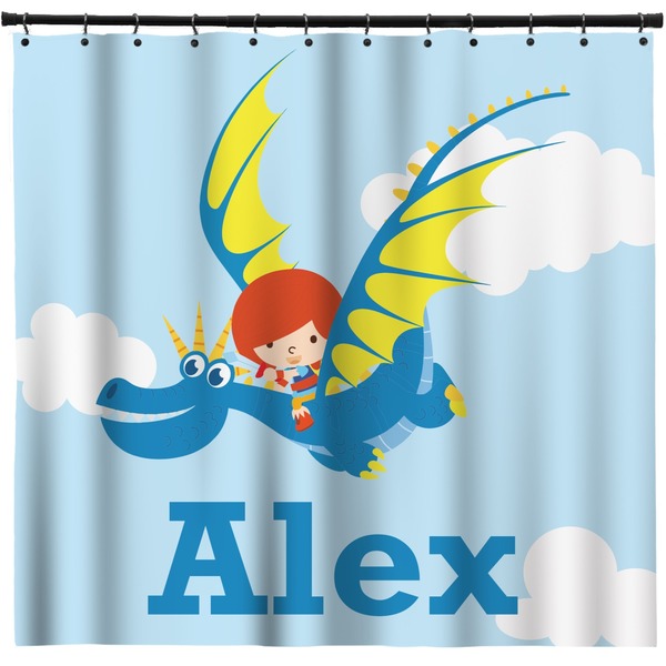 Custom Flying a Dragon Shower Curtain - Custom Size (Personalized)