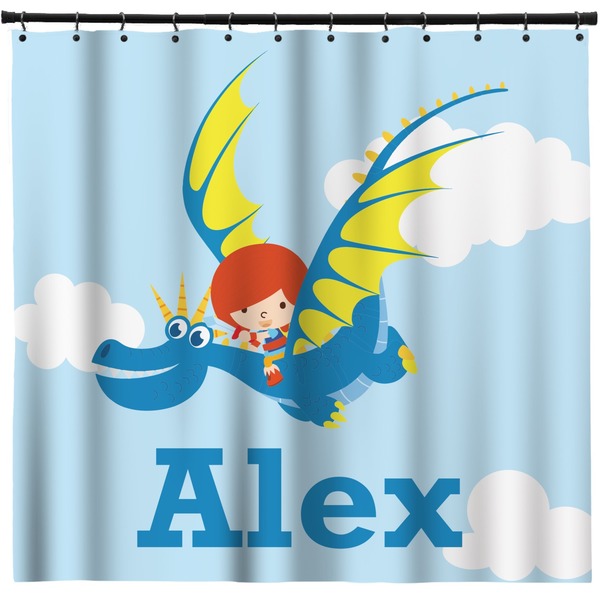 Custom Flying a Dragon Shower Curtain (Personalized)