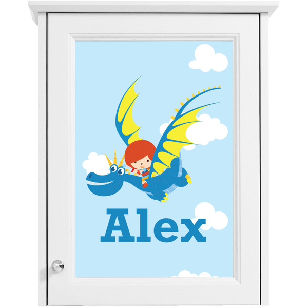 Flying a Dragon Single White Cabinet Decal