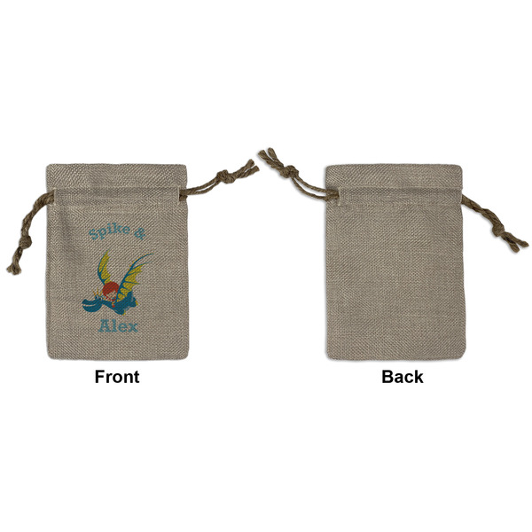 Flying a Dragon Small Burlap Gift Bag - Front Approval