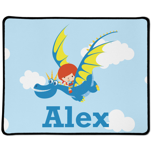 Custom Flying a Dragon Large Gaming Mouse Pad - 12.5" x 10" (Personalized)