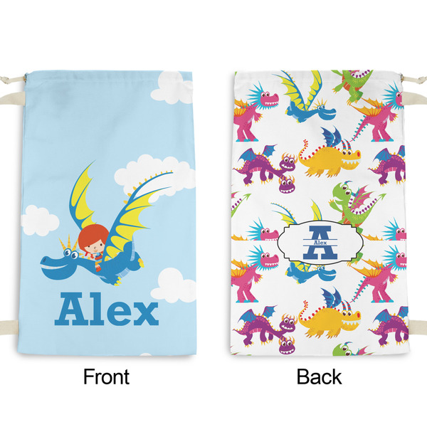 Flying a Dragon Small Laundry Bag - Front & Back View
