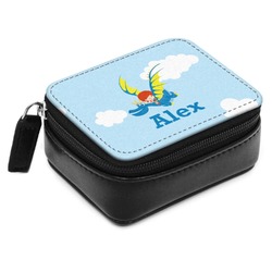 Flying a Dragon Small Leatherette Travel Pill Case (Personalized)