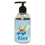 Flying a Dragon Plastic Soap / Lotion Dispenser (8 oz - Small - Black) (Personalized)