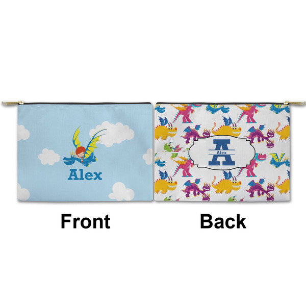 Flying a Dragon Small Zipper Pouch Approval (Front and Back)
