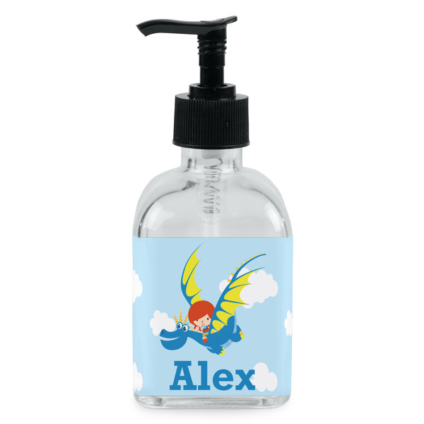 Custom Flying a Dragon Glass Soap & Lotion Bottle - Single Bottle (Personalized)