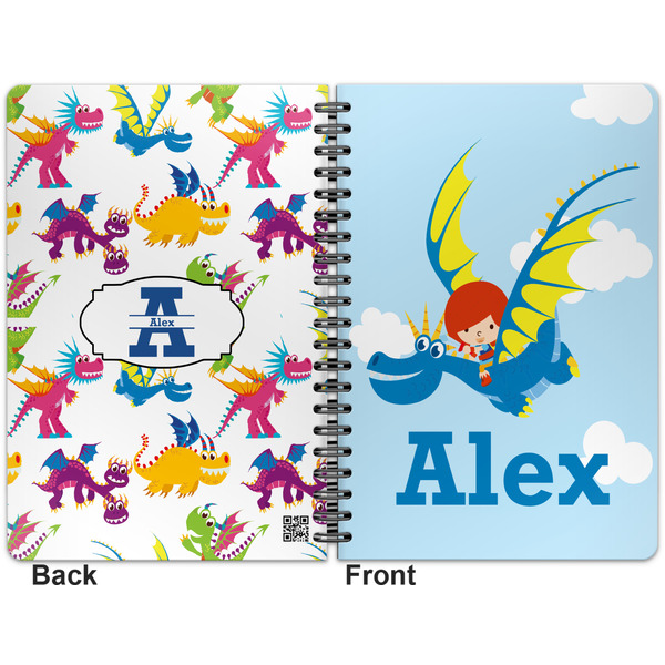 Flying a Dragon Spiral Journal 7 x 10 - Apvl