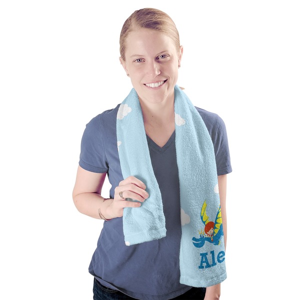 Flying a Dragon Sport Towel - Exercise use - Model