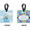 Flying a Dragon Square Luggage Tag (Front + Back)