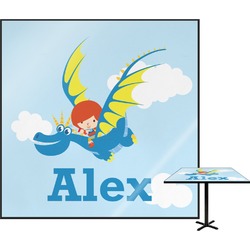 Flying a Dragon Square Table Top - 24" (Personalized)