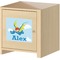 Flying a Dragon Square Wall Decal on Wooden Cabinet