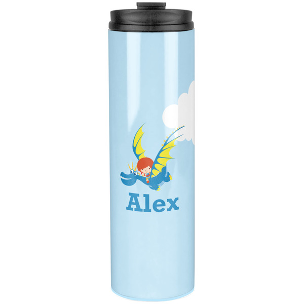 Custom Flying a Dragon Stainless Steel Skinny Tumbler - 20 oz (Personalized)