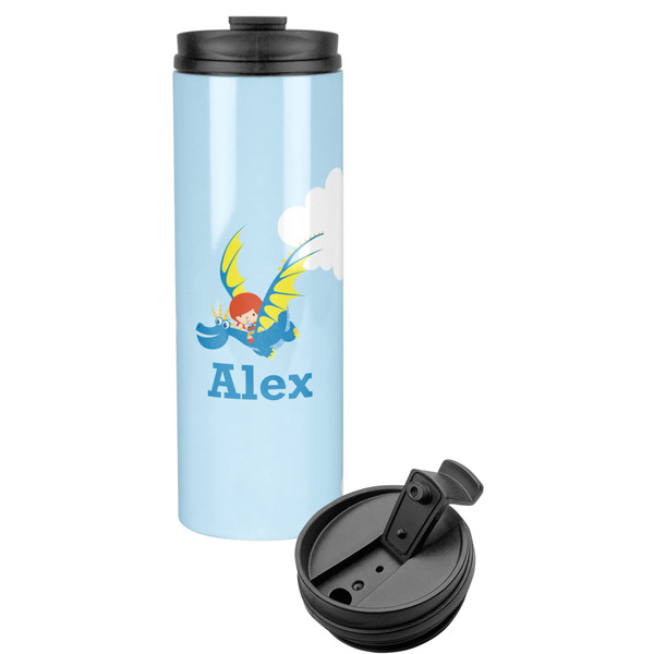Custom Flying a Dragon Stainless Steel Skinny Tumbler (Personalized)