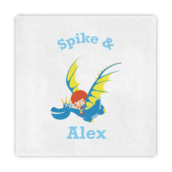 Custom Flying a Dragon Decorative Paper Napkins (Personalized)
