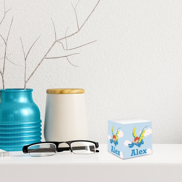 Flying a Dragon Sticky Note Cube - LIFESTYLE