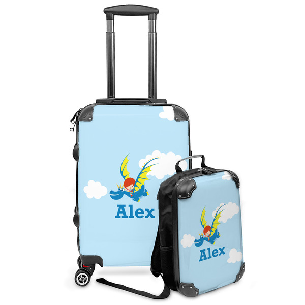Custom Flying a Dragon Kids 2-Piece Luggage Set - Suitcase & Backpack (Personalized)