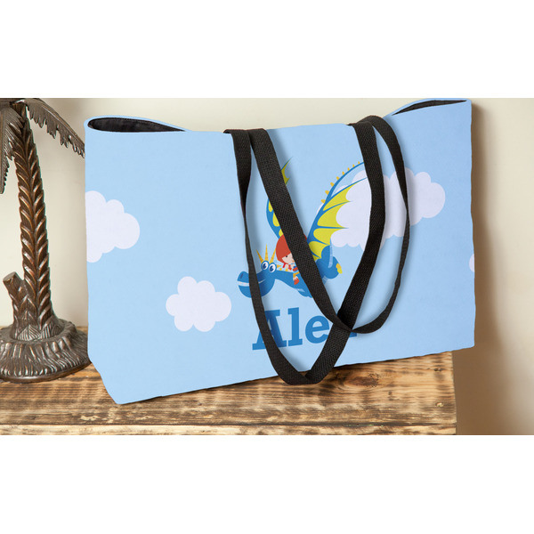 Flying a Dragon Tote w/Black Handles - Lifestyle View