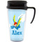 Flying a Dragon Travel Mug with Black Handle - Front