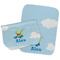 Flying a Dragon Two Rectangle Burp Cloths - Open & Folded