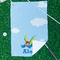 Flying a Dragon Waffle Weave Golf Towel - In Context