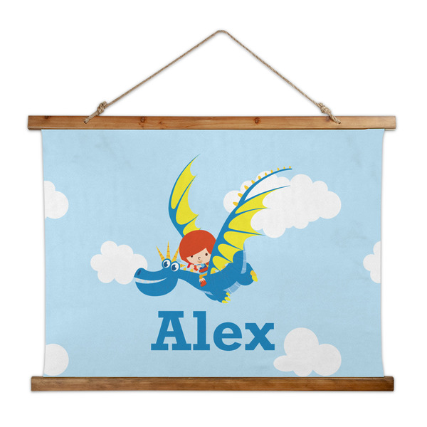 Custom Flying a Dragon Wall Hanging Tapestry - Wide (Personalized)