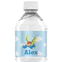 Flying a Dragon Water Bottle Labels - Custom Sized (Personalized)