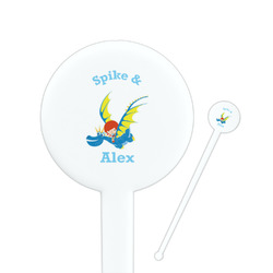 Flying a Dragon Round Plastic Stir Sticks (Personalized)