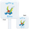 Flying a Dragon White Plastic Stir Stick - Double Sided - Approval