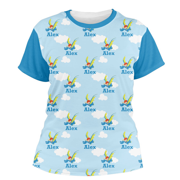 Custom Flying a Dragon Women's Crew T-Shirt - 2X Large (Personalized)