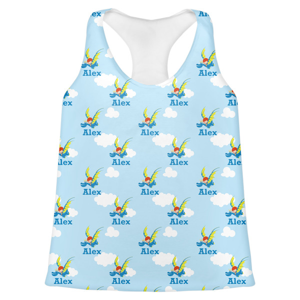 Custom Flying a Dragon Womens Racerback Tank Top - 2X Large (Personalized)
