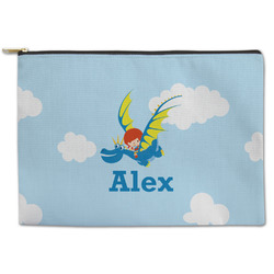 Flying a Dragon Zipper Pouch - Large - 12.5"x8.5" (Personalized)