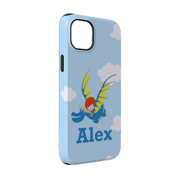 Custom Flying a Dragon iPhone Case - Rubber Lined - iPhone 14 (Personalized)