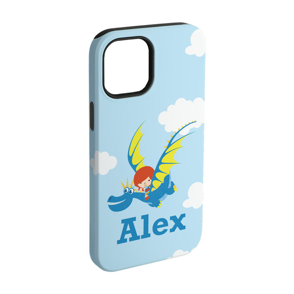 Custom Flying a Dragon iPhone Case - Rubber Lined - iPhone 15 Pro (Personalized)