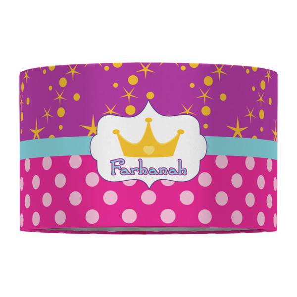 Sparkle & Dots 12" Drum Lampshade - FRONT (Fabric)