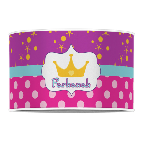 Sparkle & Dots 12" Drum Lampshade - FRONT (Poly Film)