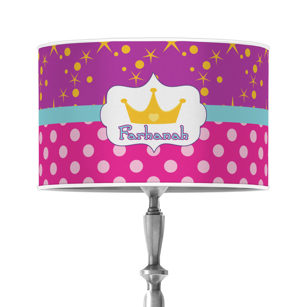 Custom Sparkle & Dots 12" Drum Lamp Shade - Poly-film (Personalized)
