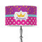 Sparkle & Dots 12" Drum Lampshade - ON STAND (Poly Film)