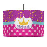 Sparkle & Dots 12" Drum Pendant Lamp - Fabric (Personalized)